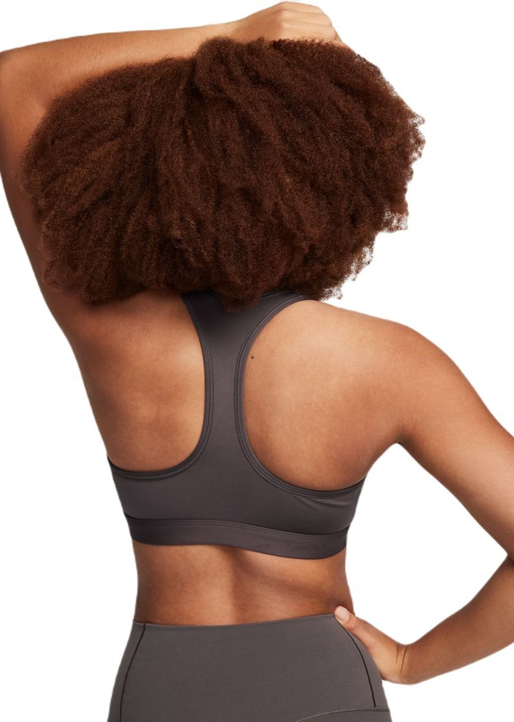 Теннисный бюстгальтер Nike Swoosh Medium Support Non-Padded Sports Bra - Gray