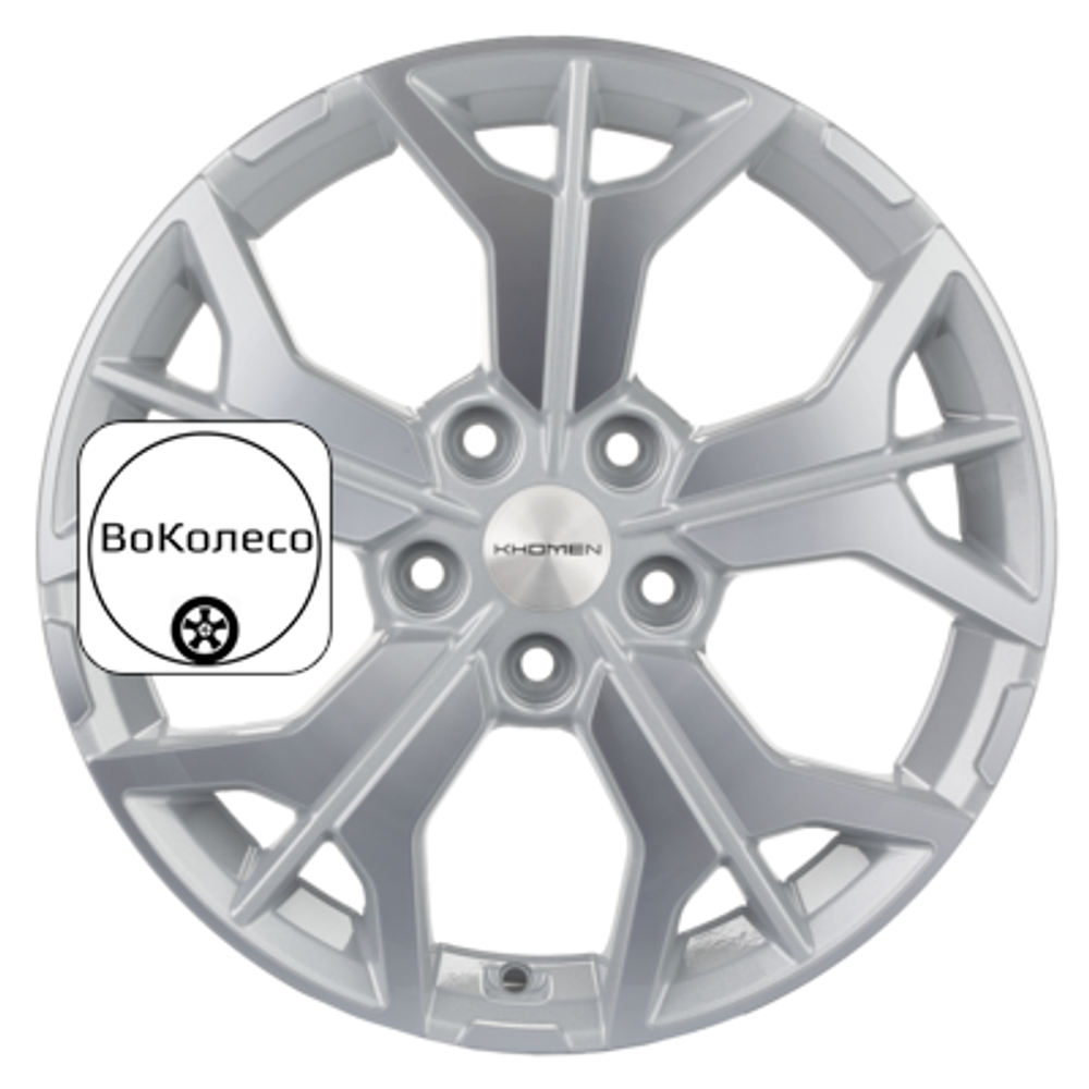 7x17/5x112 ET40 D57,1 KHW1715 (Kodiaq/Tiguan) F-Silver-FP Khomen Wheels