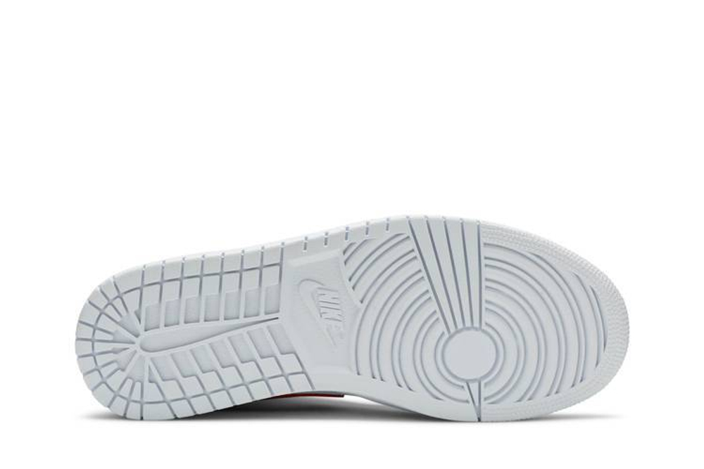 Кроссовки Jordan Air Jordan 1 Mid White University Red (Женская размерная сетка)
