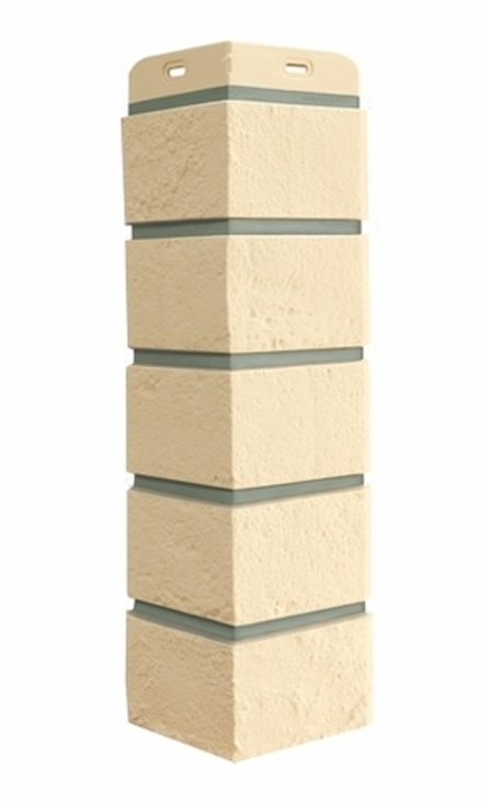 Угол наружный Grand Line Состаренный кирпич Премиум Шампань