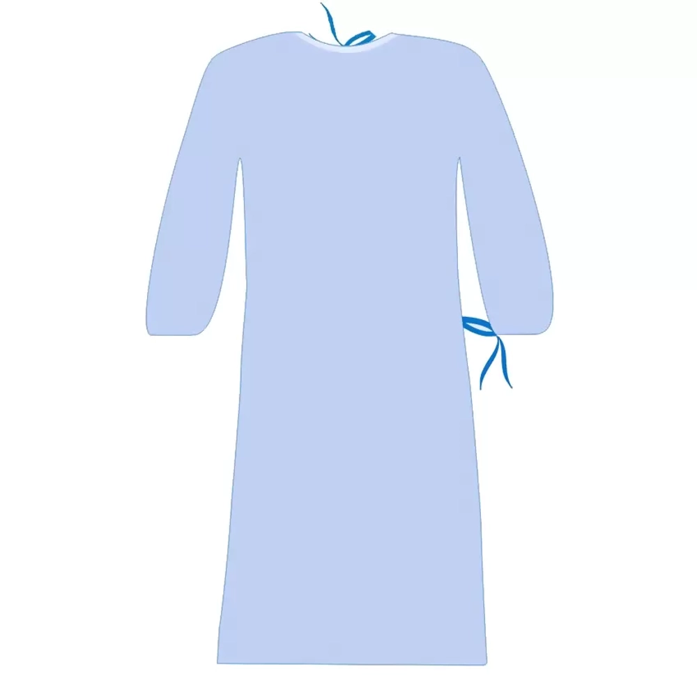 Халат хирургический нестерильный рукав-резинка 110 см плотность 25 размер 52-54 XL