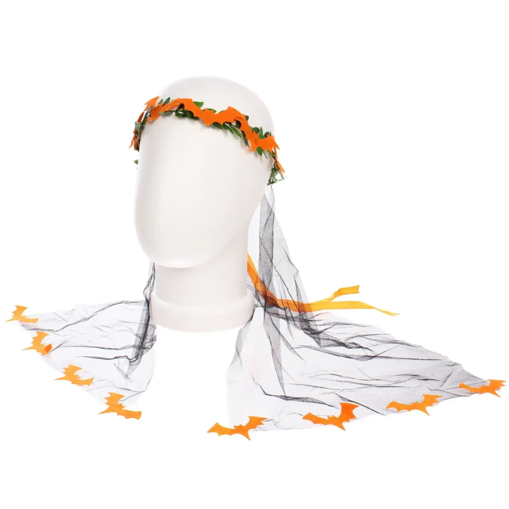 Ободок карнавальный «Helloween - Черная фата», микс