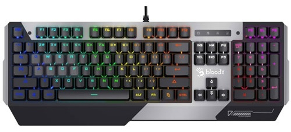 Клавиатура A4Tech Bloody B865N серебристый