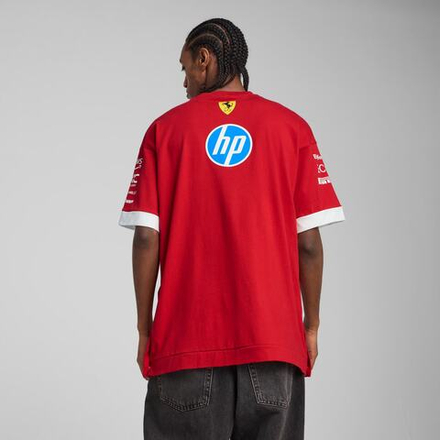 PUMA X SCUDERIA FERRARI МУЖСКАЯ ФУТБОЛКА DRIVERS 2025, КРАСНЫЙ
