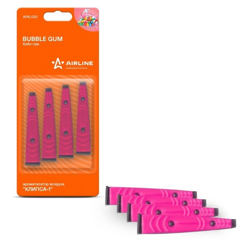 Ароматизатор на дефлектор  Клипса-1  Бабл гам (AIRLINE)