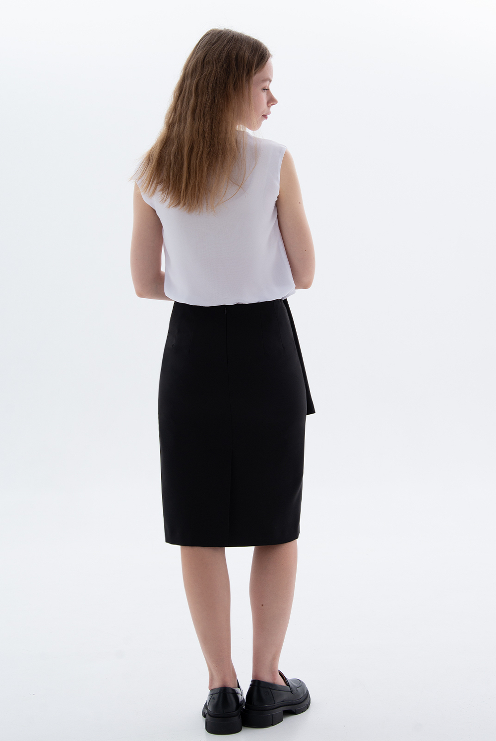 Юбка прямая 1328Ла, черный #70Ч011328Ла