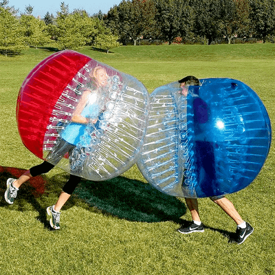 Бампербол «Прозрачно-синий» ПВХ, диаметр 1.2 м