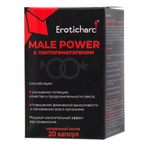 Капсулы для мужчин Erotichard male power с пантогематогеном - 20 капсул (0,370 гр.)