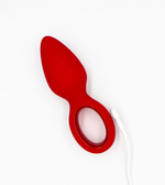 Красная анальная вибропробка Ida - 11,5 см. (Цвет: красный)