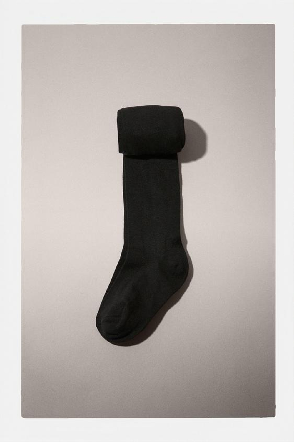 ZARA ОДНОТОННЫЕ КОЛГОТКИ, ЧЕРНЫЙ