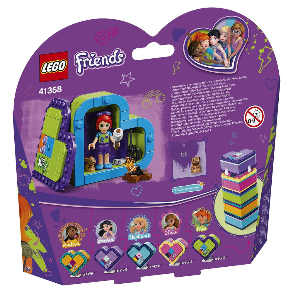 LEGO Friends: Шкатулка-сердечко Мии 41358 — Mia's Heart Box — Лего Френдз Друзья Подружки