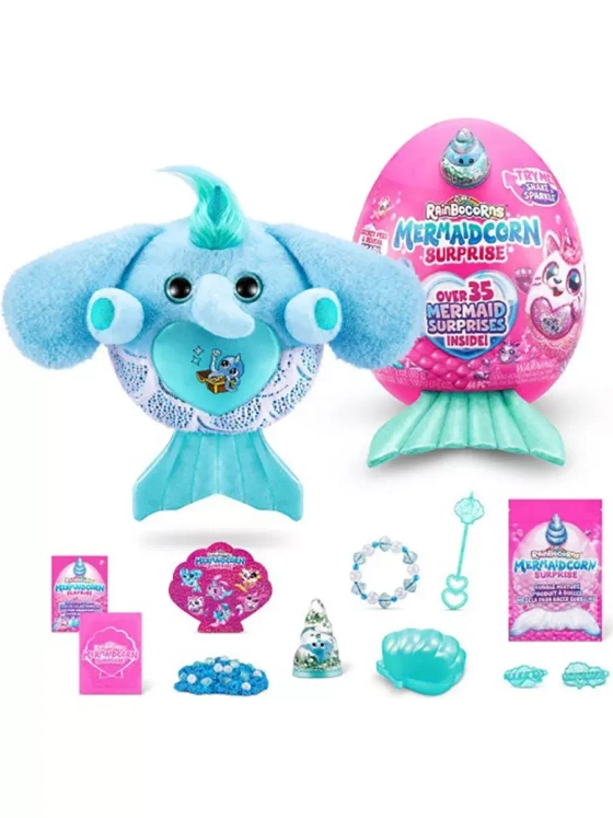 Мягкая игрушка сюрприз яйцо Rainbocorns Mermaidcorn Surprise