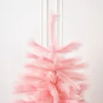 Искусственная розовая елка «Pink Charm» (ветки из пампасной травы) 240 см / 2,4 м