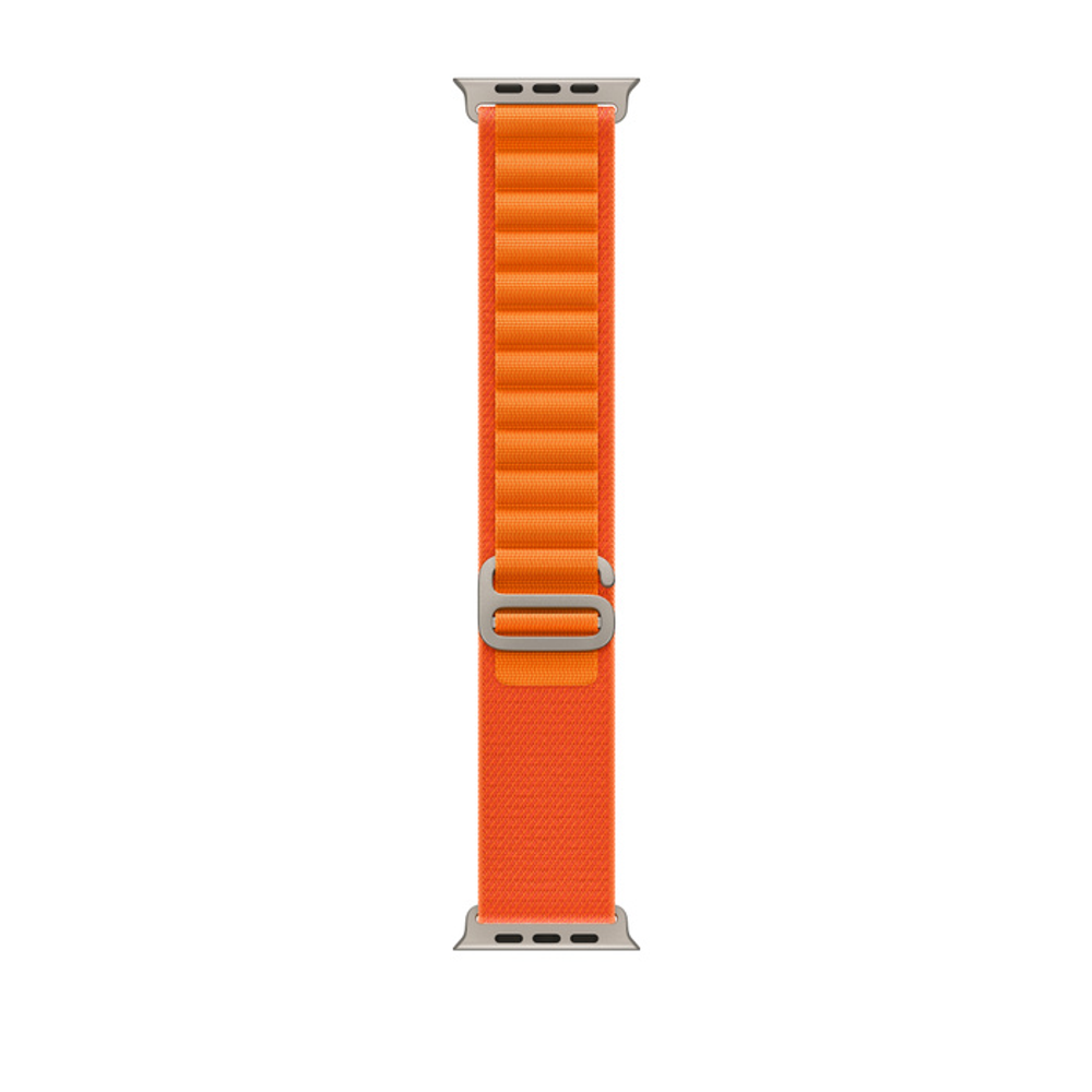 Apple Watch Ultra 49 mm Titanium Case with Orange Alpine Loop
