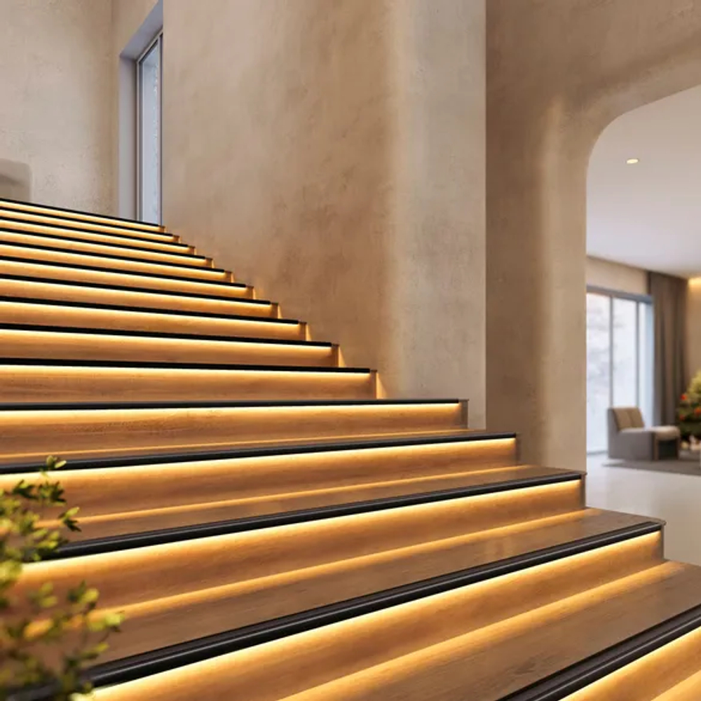 Профиль STAIR-W60-2000 ANOD BLACK (Arlight, Алюминий) 060867