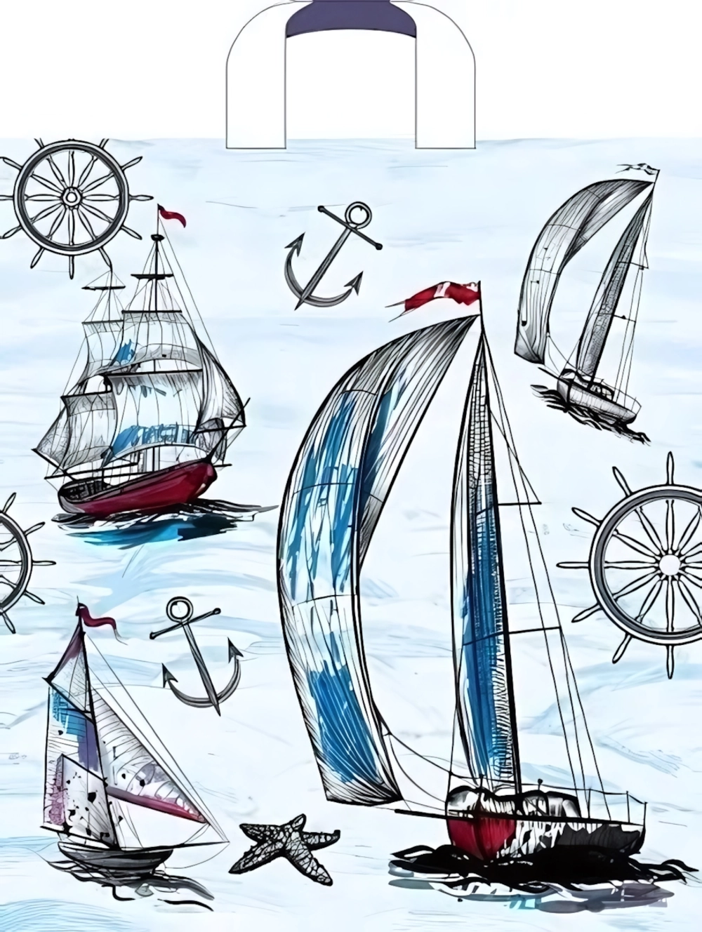 Пакет ПЭ с петлевой ручкой 38x42+3см (37) ПНД (Парус) Артпласт (х50/500)