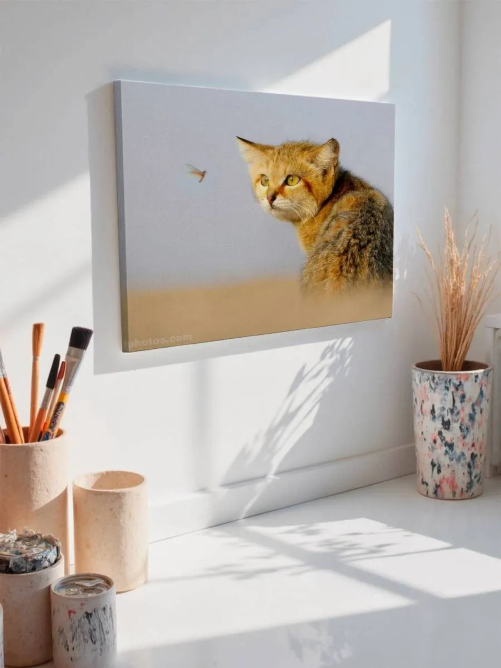 Картина на стену 40 X 50 Барханная кошка