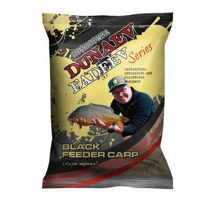 Прикормка "DUNAEV-FADEEV" 1кг Feeder Carp Black (Карп Чёрная)