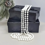 Бусы на ёлку 2,7 м «Жемчуг» d-10 мм, Белый