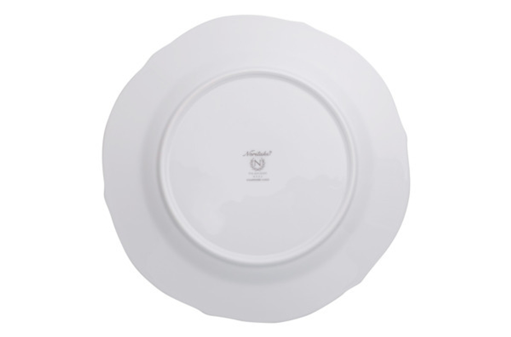 Тарелка акцентная 23см Noritake Хэмпшир с золотым кантом