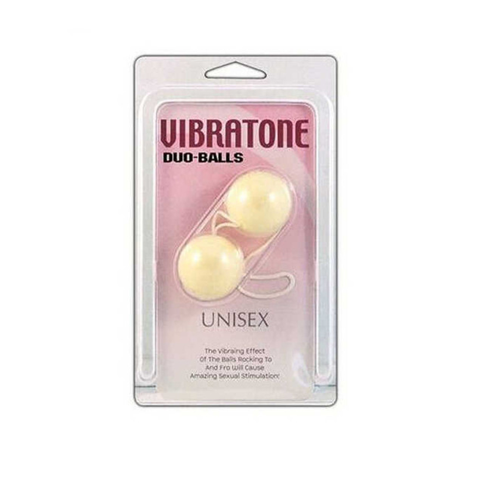 Вагинальные шарики Vibrotone Duo Balls (белый) (Цвет: Белый)