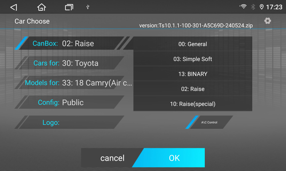 установочный комплект TOYOTA CAMRY V70 2018+ top, рамка + проводка KB-SF-9695