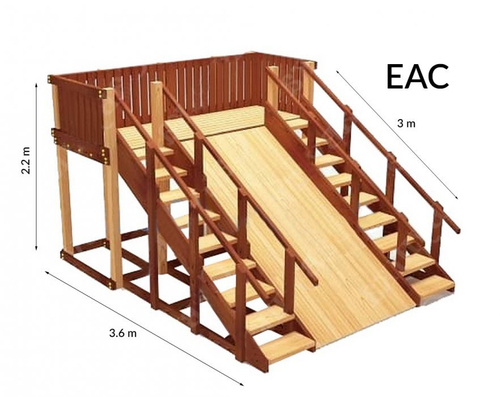 Зимняя деревянная горка TORUDA Север-4 (скат 3м.)