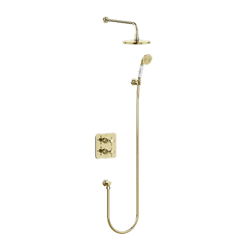Душевая система Burlington Guild GUSHOWERPACKSQ3G золото