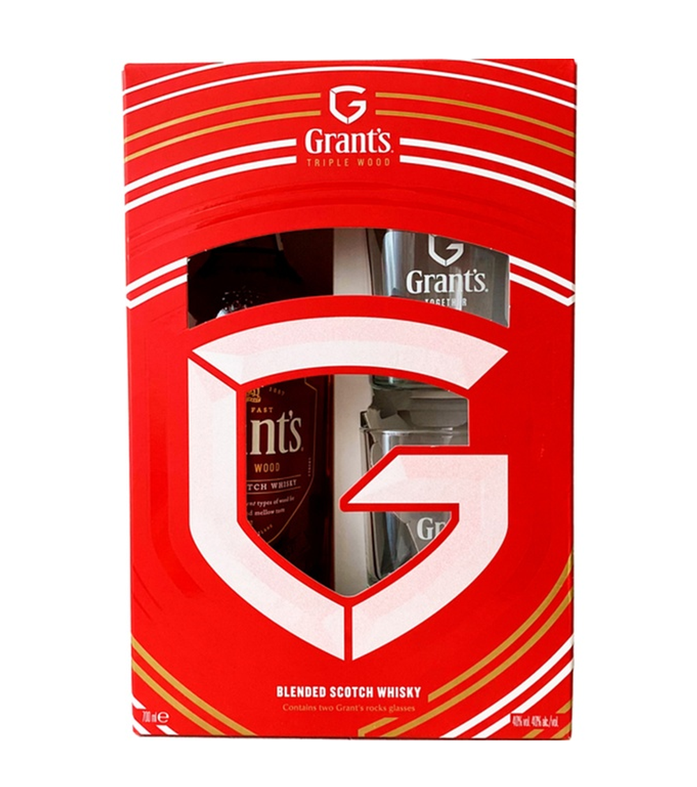 Grants Triple Wood 0,7 л. + 2 стакана