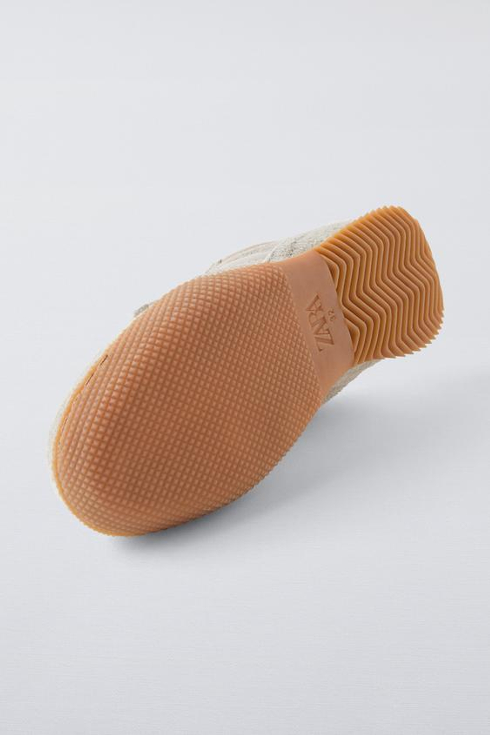 ZARA КРОССОВКИ С ЯЗЫЧКОМ, БЕЖЕВЫЙ