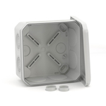 Коробка ответвительная с 8+2 кабельными вводами д.25/20 мм, IP55,100х100х50 мм