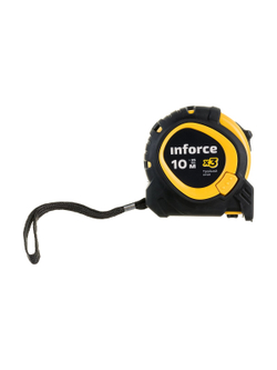 Рулетка Inforce с тройным стопом, 10х25 06-11-78