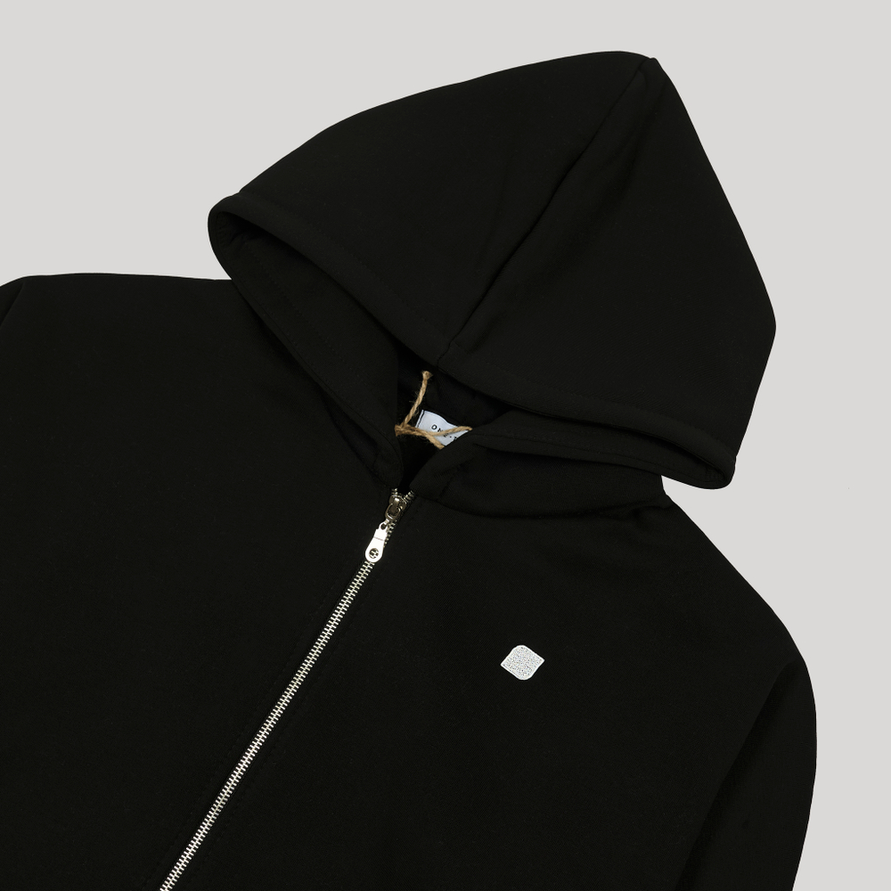 Zip-Up Hoodie Black