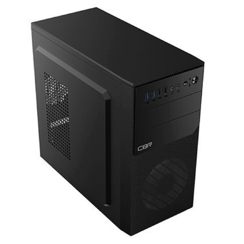Корпус для компьютера CBR Корпус mATX Minitower RD880, без БП, 2*USB 3.0, 2*USB 2.0, HD Audio+Mic, кабель питания 1.2м, Black [PCC-MATX-RD880-WPSU]