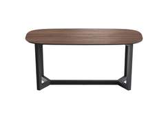 Стол обеденный Cross 2 180*90 см (орех, черный)