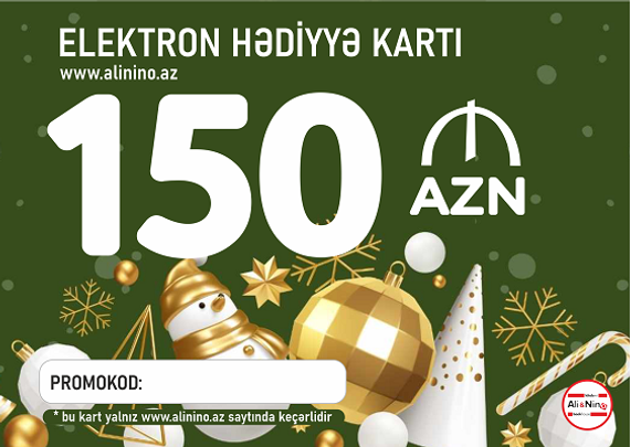 Elektron hədiyyə kartı Yeni İl 150AZN