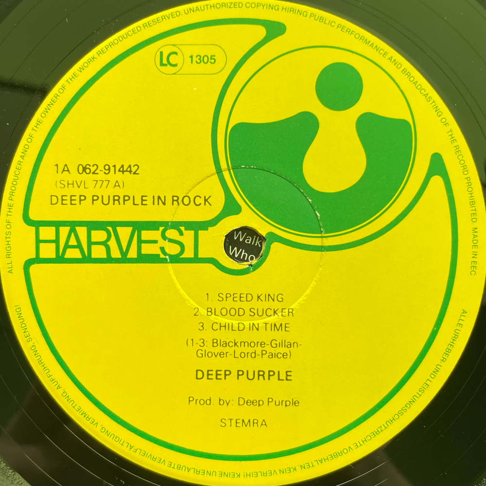 Deep Purple ‎– In Rock (Голландия)