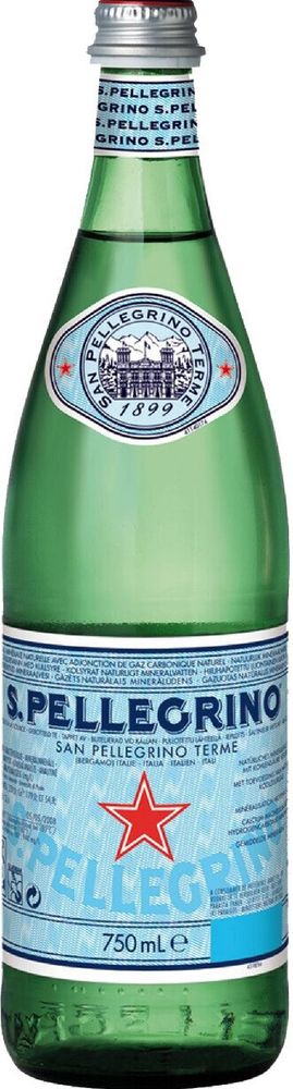 Вода газированная Сан Пеллегрино / San Pellegrino 0.75 - стекло