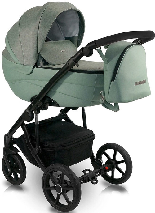 Детская коляска Bexa Ideal 2 в 1 ID 03 шалфей+шалфей кожа