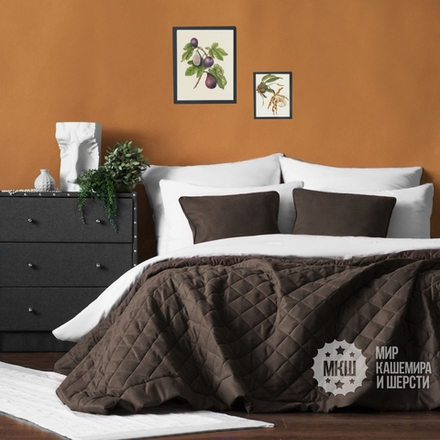 Готовые шторы и покрывало КИИММ (арт. BL10-291-05) - венге