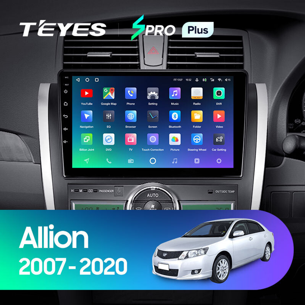 Teyes SPRO Plus 9" для Toyota Allion 2007-2020 (прав)