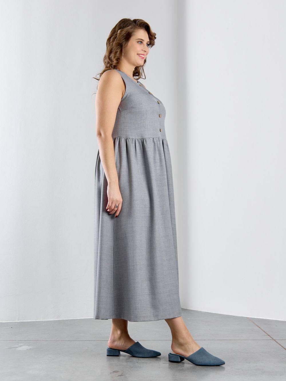 Платье Женский каприз-1 Виотекс СЕРЫЙ