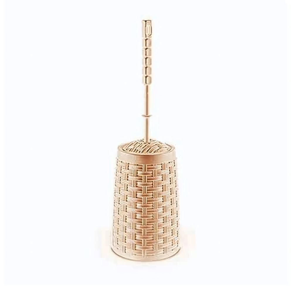 Длинный Ёршик для туалета РАТТАН бежевый