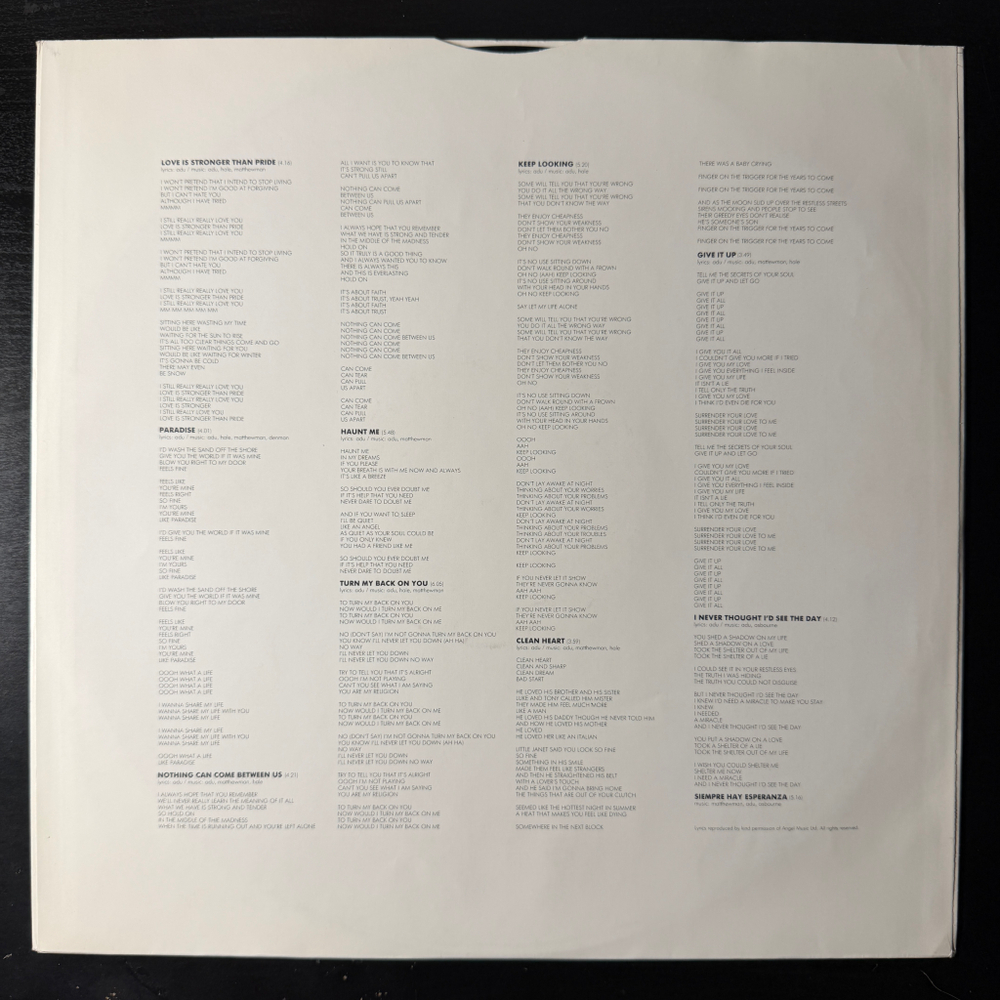 Sade - Stronger Than Pride (Голландия 1988г.)