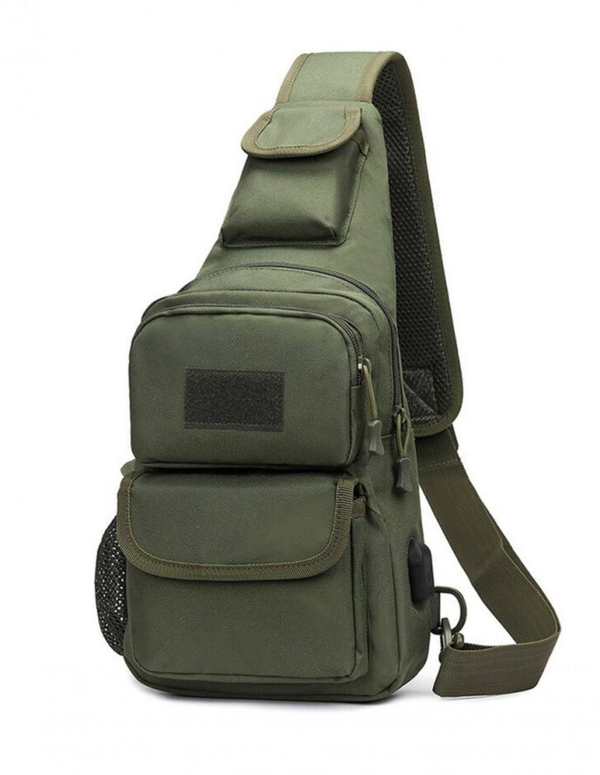 Тактическая сумка рюкзак с USB олива