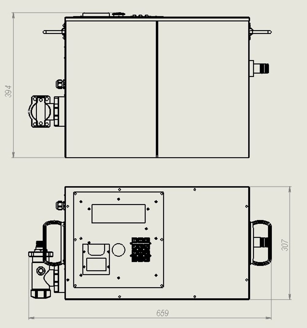 Станция перекачки топлива EST-03 professional BOX -220V (дизель)