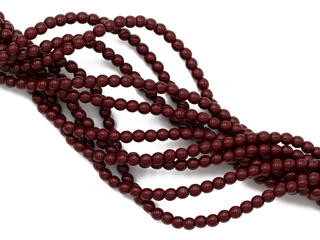 Нить бусин из гематита "Спелая вишня" 3,4мм, гладкие