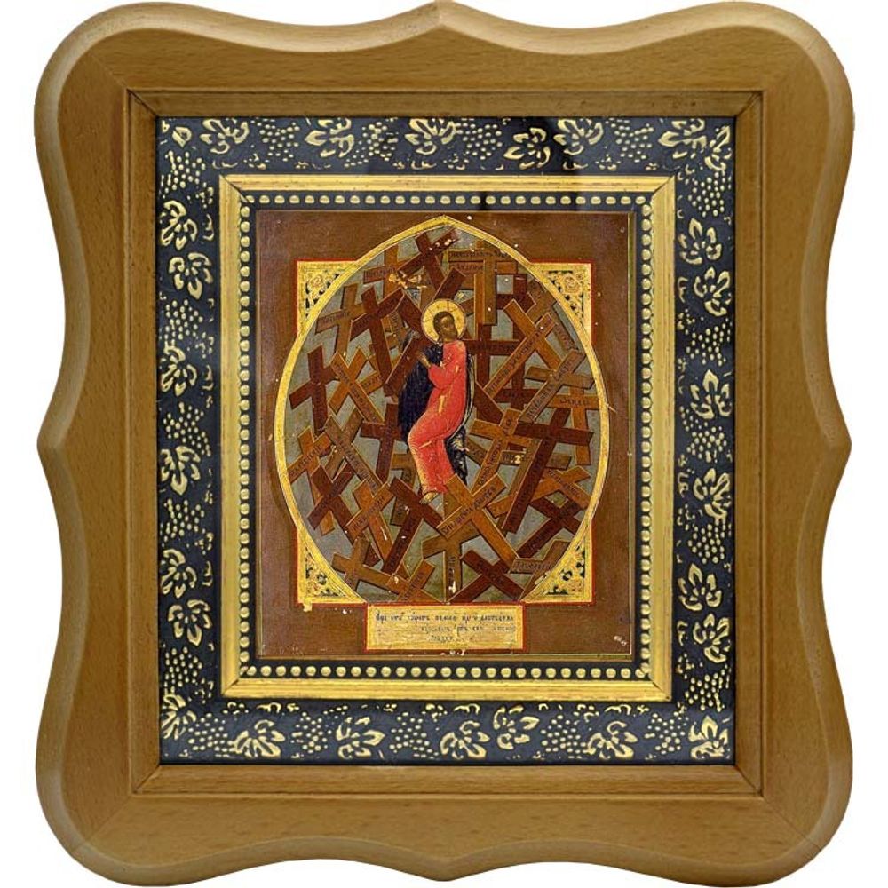 Таинство Креста. Икона на холсте.