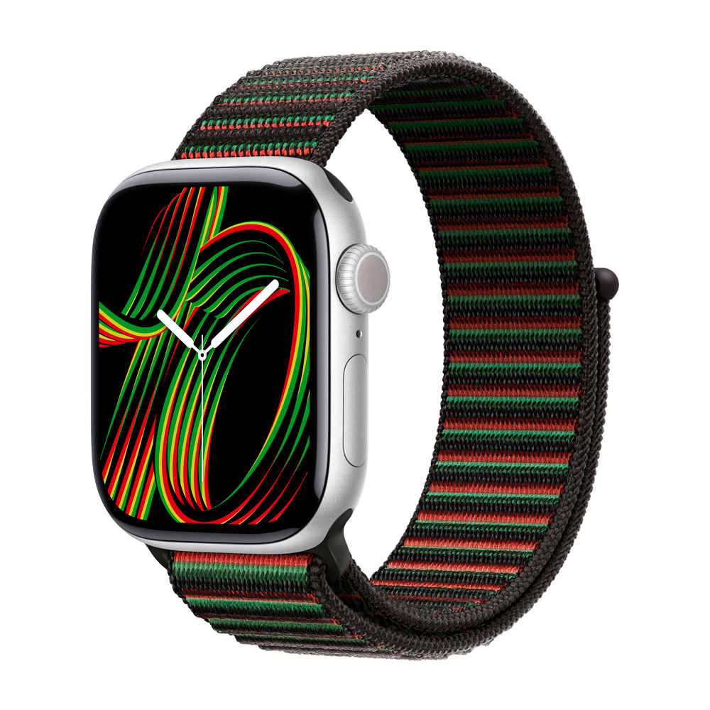 Умные часы Apple Watch Series 11 GPS, 42mm, Silver Aluminium Case with Black Unity Sport Loop