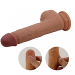 Реалистичный вибратор с фрикцией Tommy и пультом ДУ, 22,5 см